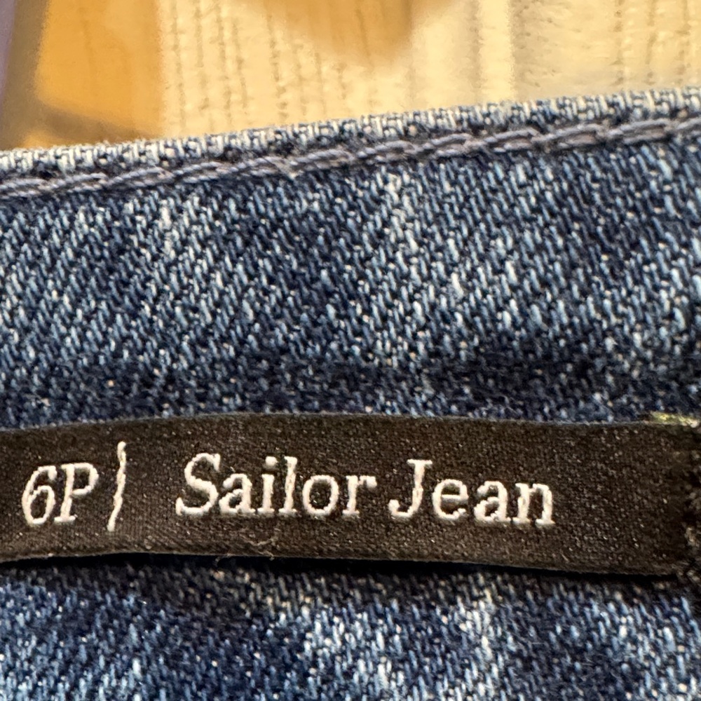 Talbots Dark Blue Cropped Button-Front Jeans - image 2